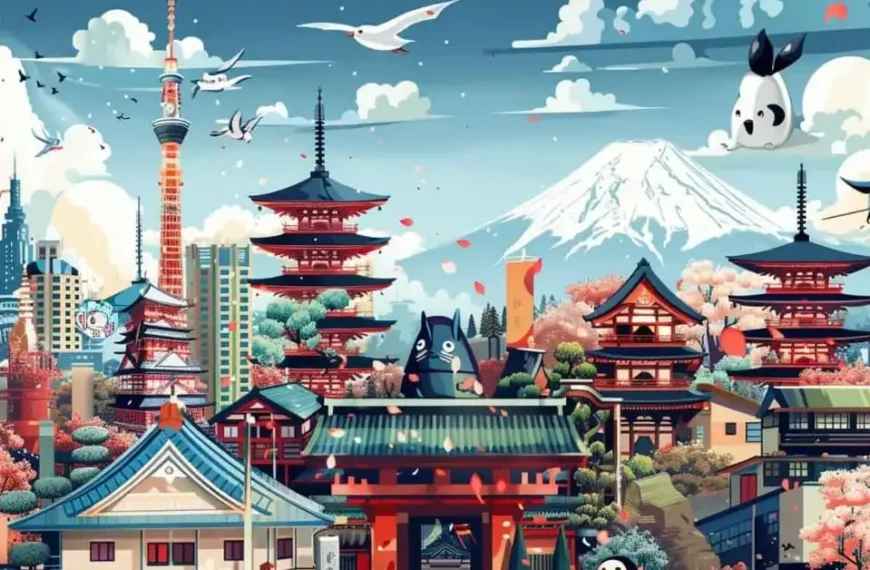 AI Generated image reflecting Japan's soft power