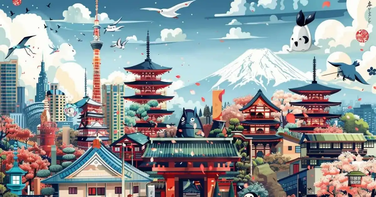 AI Generated image reflecting Japan's soft power