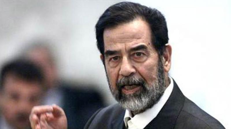 Economic Sanctions in US Foreign Policy: Effectiveness, Ethics, and Consequences Portrait of Saddam Hussein, former President of Iraq, central to U.S. foreign policy and economic sanctions in the 1990s and early 2000s.