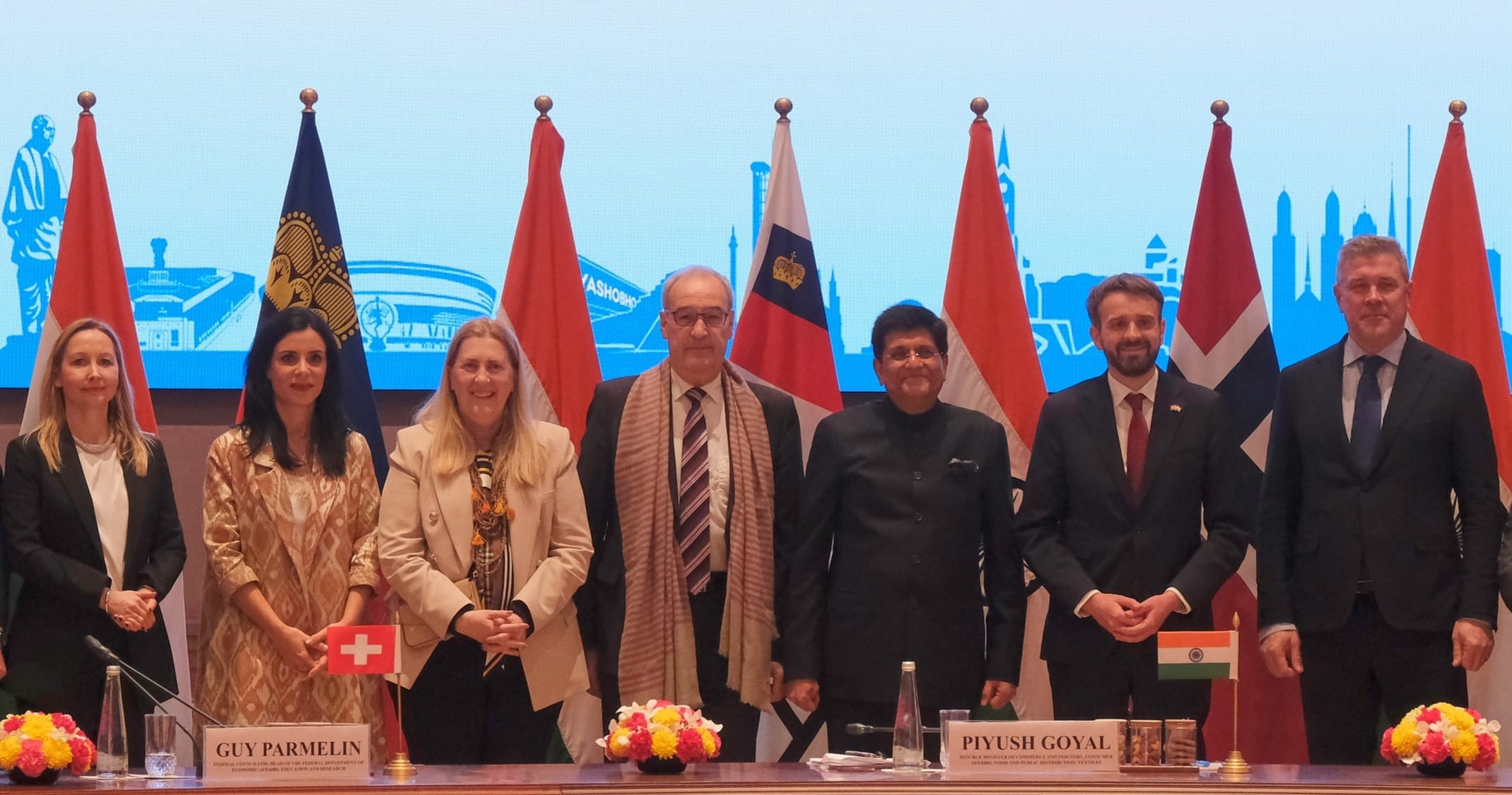 India-EFTA TEPA signing ceremony