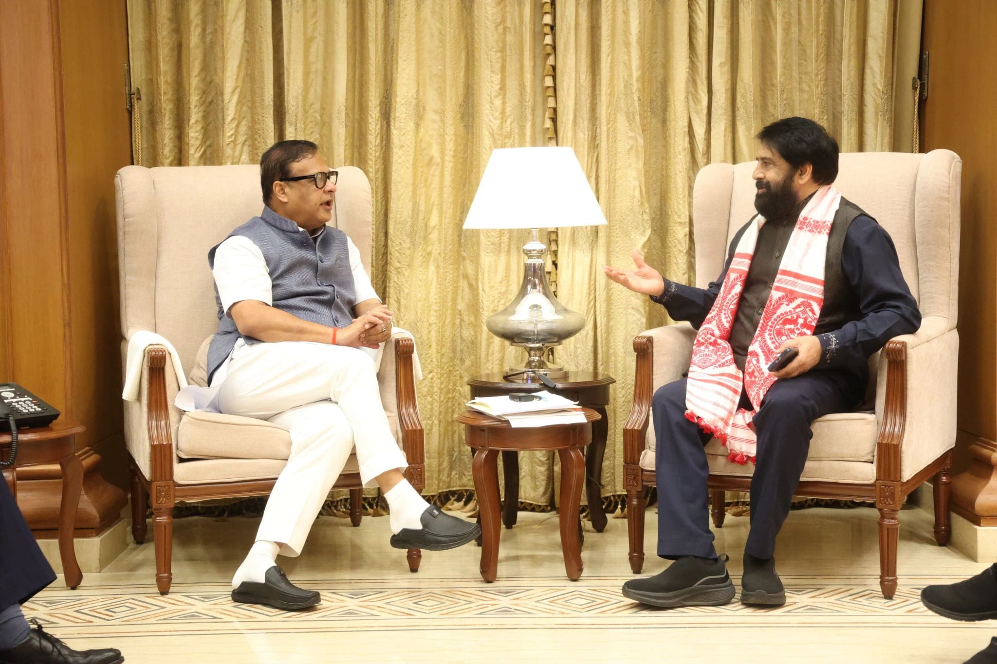 H.E. Anil Sooklal with Dr. Himanta Biswa Sarma, Chief Minister of Assam