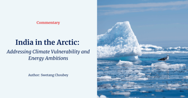 India in the Arctic climate vulnerability and energy ambitions illustration