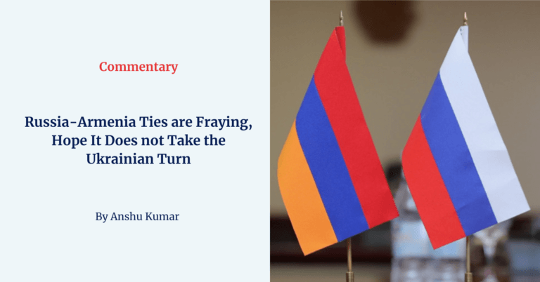 Small desk flags of Russia-Armenia Ties displayed side by side, illustrating the evolving Russia–Armenia relationship amid growing diplomatic tensions and strategic realignments.
